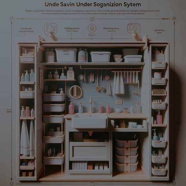 How to Design a Space-Saving Under-Sink Organization System in a Tiny Bathroom?